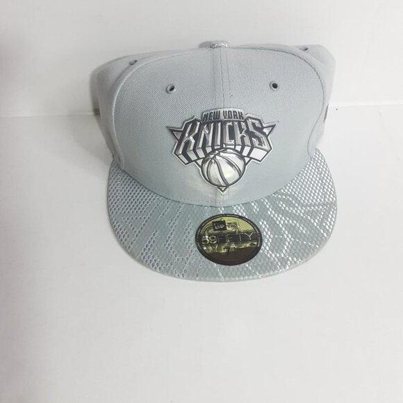 NEW ERA NEW YORK KNICKS GRAY FITTED 59FIFTY HAT